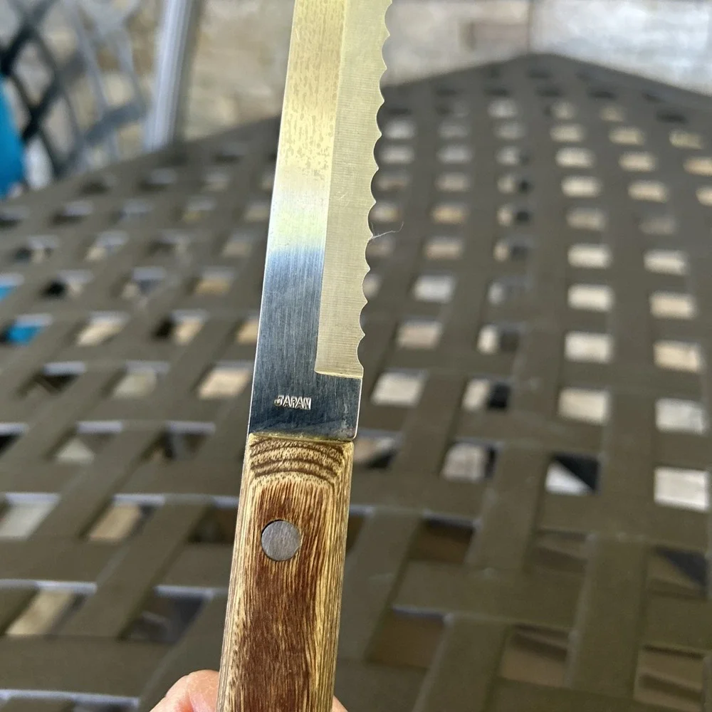 Vintage Forgecraft Stainless Steel Serrated 13 In‎ Knife Japan